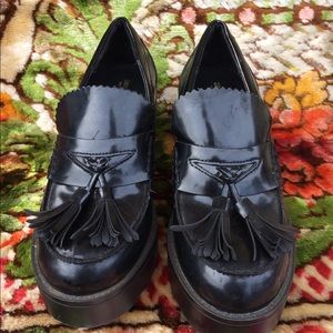 Black platform heels